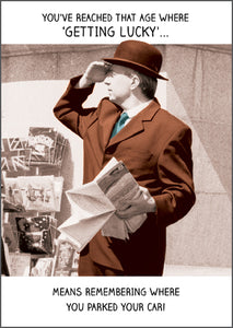 Remembering Where You Parked The Car Birthday Card