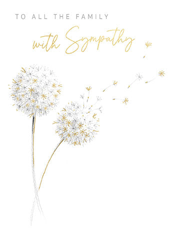 Dandelion Sympathy Card