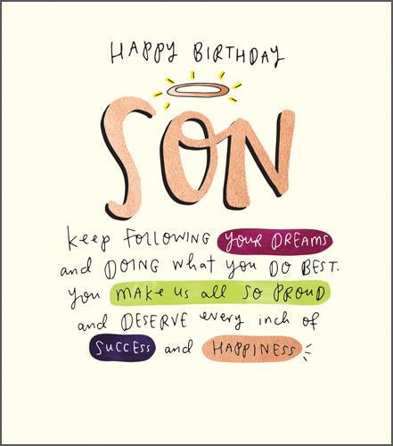 Son Birthday Card