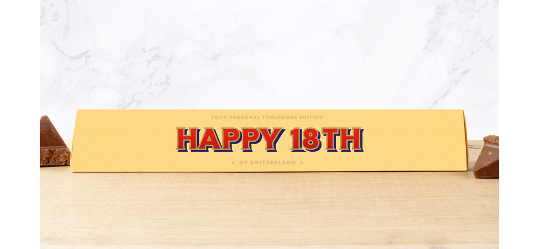 Happy 18th Personalised Toblerone