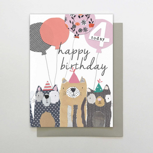 4th Birthday Card