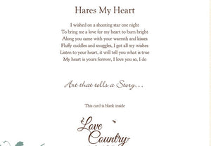 Hugging Hares Card