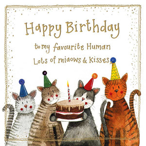 ‘Miaows and Kisses’ From the Cat Birthday Card