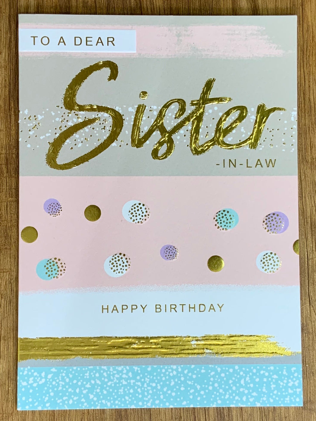 Sister-in-Law Birthday Card