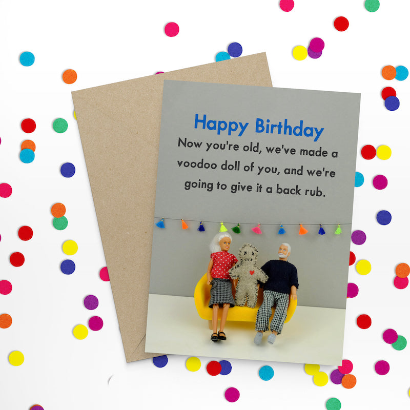 Back Rub Birthday Card