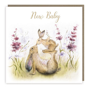 New Baby Hare Card