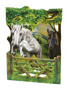 Horse 3D Swing Card