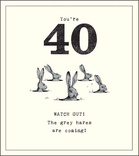 40th Birthday Card