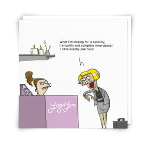 Yoga Blank Card