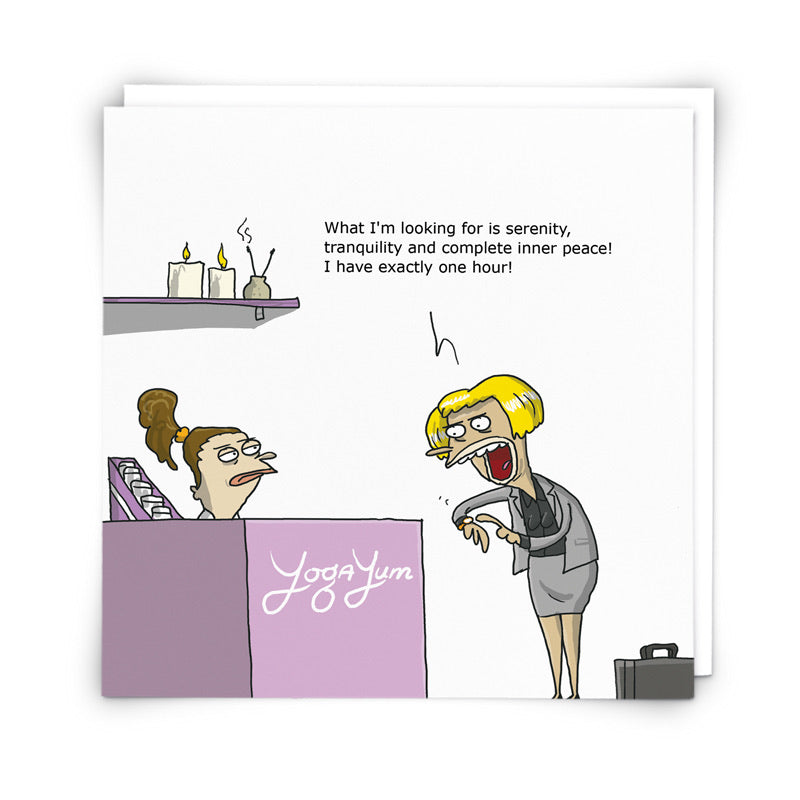 Yoga Blank Card