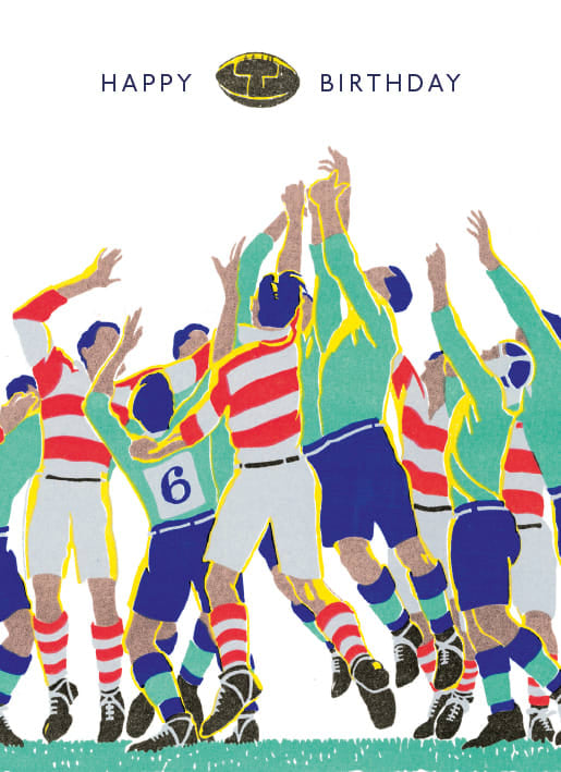 Rugby League Cup Final Birthday Card