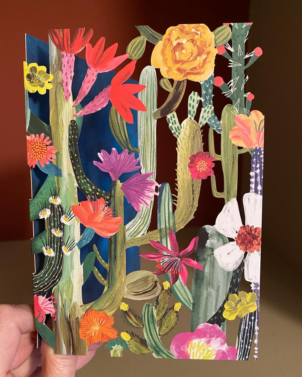 Cacti Laser Cut Card