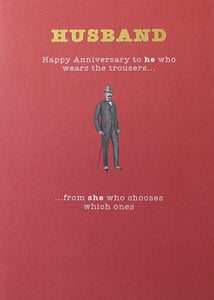 Husband Wedding Anniversary Card