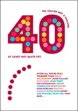 Load image into Gallery viewer, 40th Birthday Card
