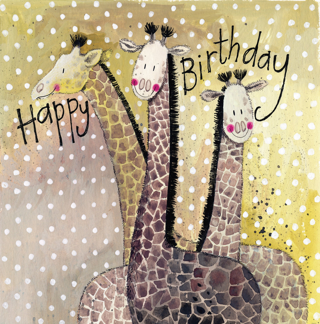 Giraffe Birthday Card