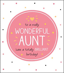 Aunt Birthday Card