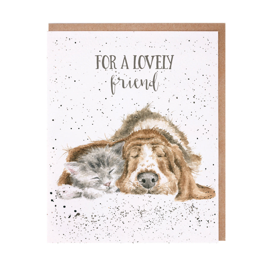 Lovely Friend Blank Card by Wrendale Designs