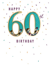 60th Birthday Card