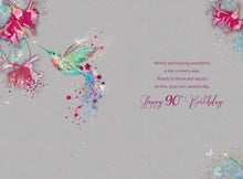 Load image into Gallery viewer, Hummingbird 90th Birthday Card
