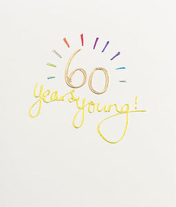 60th Birthday Card