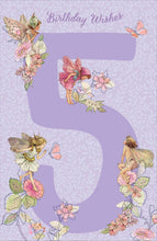 Load image into Gallery viewer, Flower Fairies 5th Birthday Card
