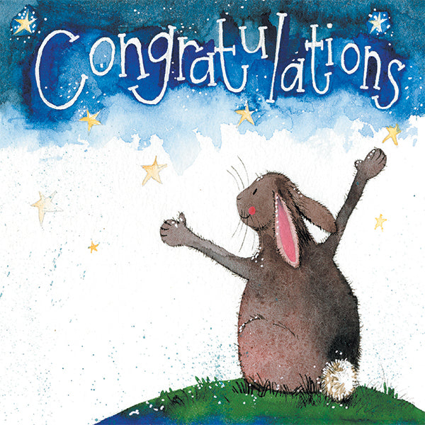 Rabbit Congratulations Card