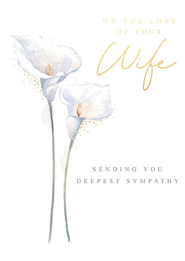 Loss Of Your Wife Sympathy Card