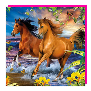 Horse Lenticular 3D Blank Card