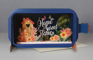 New Home 3D Pop Up Bottle Card