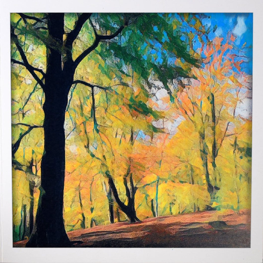 Autumn Trees Art Card