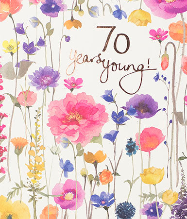 70th Birthday Card