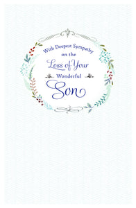 Loss of Your Son Sympathy Card