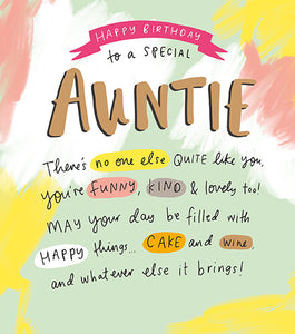 Auntie Birthday Card