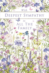 Deepest Sympathy To All The Family Card