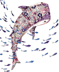 Whale Shark & Shoal Card