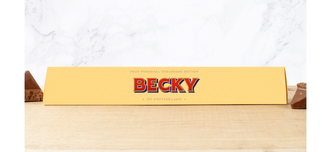 Becky Personalised Toblerone