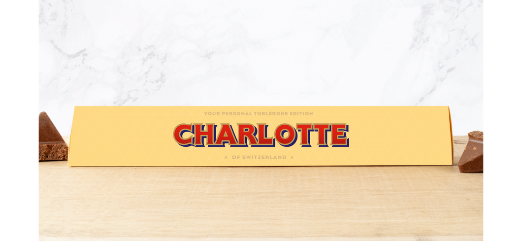 Charlotte Personalised Toblerone