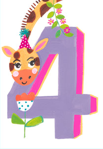 4th Birthday Card