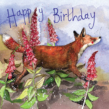 Fox Birthday Card