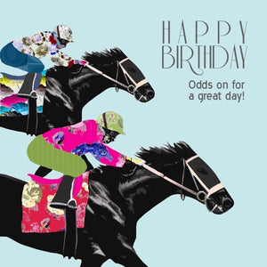 Horse Racing Birthday Card