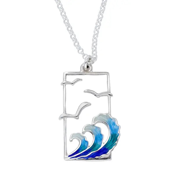 Silver Glas  Mor Golanes Enamelled Necklace