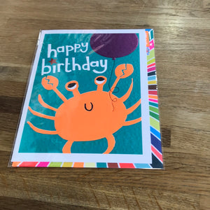 Crab Birthday Card