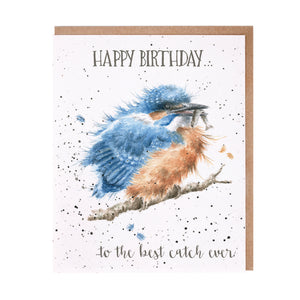 Kingfisher Birthday Card by Wrendale Designs