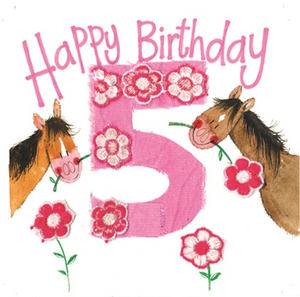 5th Birthday Horse Pony Card