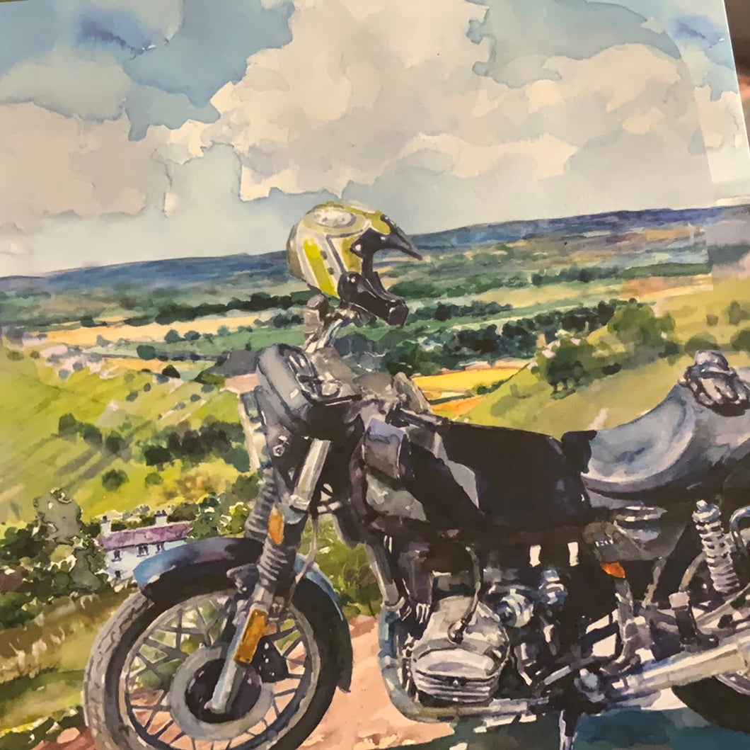 Motorbiking Birthday Card