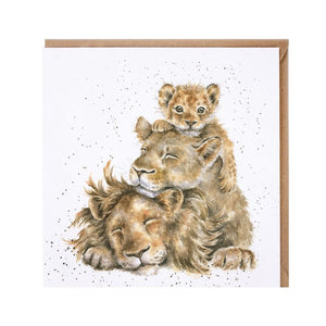 Lion Blank Card by Wrendale Designs