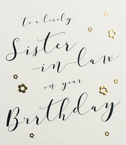 Sister-in-Law Birthday Card