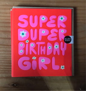 Super Duper Birthday Girl Card