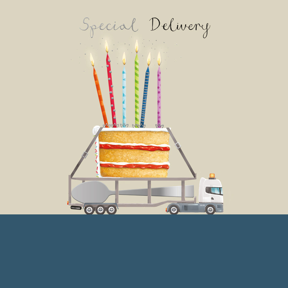 Cake on Truck Birthday Card