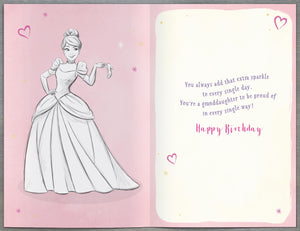 Disney Princess Granddaughter Birthday Card